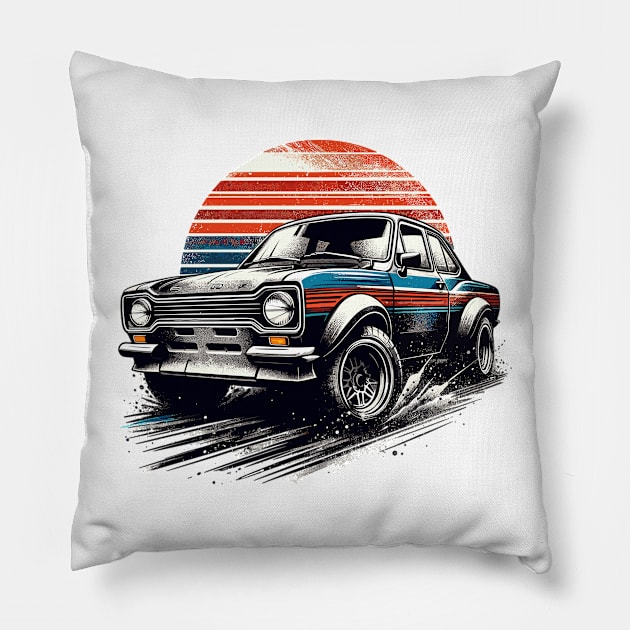 Ford Escort Pillow by Vehicles-Art