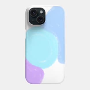 Blue purple watercolor art Phone Case