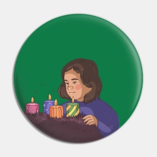 Sad Birthday Girl Pin