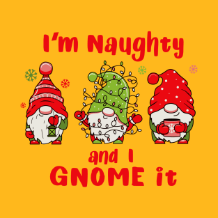 I'm Naughty and I Gnome It T-Shirt