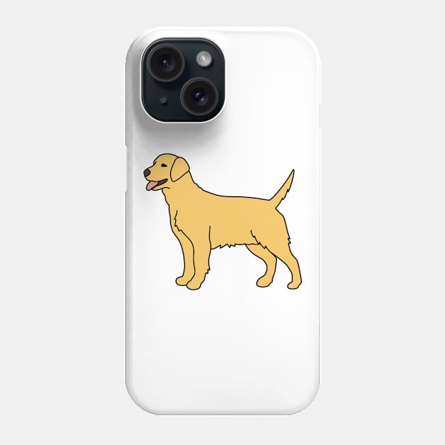 Golden Labrador Phone Case by Kelly Louise Art