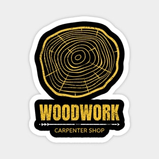 Woodwork Carpenter Shop Magnet