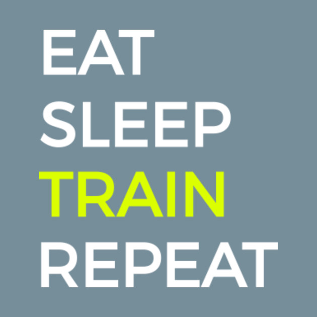 Disover Train Eat Sleep And Repeat - Train - T-Shirt