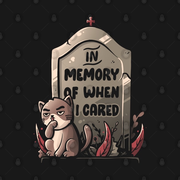 In Memory - Funny Cute Cat Gift by eduely
