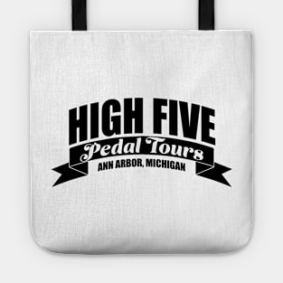 High Five Black Horizontal Tote