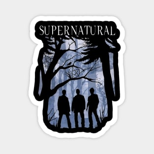 Supernatural Silhouettes Logo Magnet