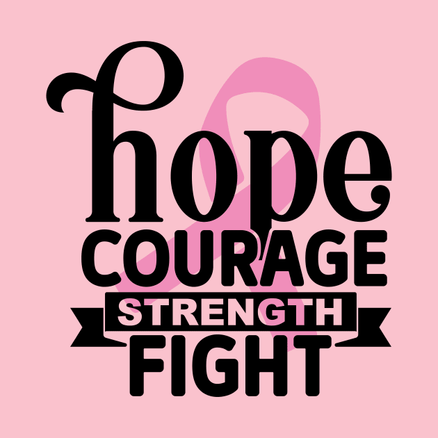 Hope Courage Strength Fight by Misfit04