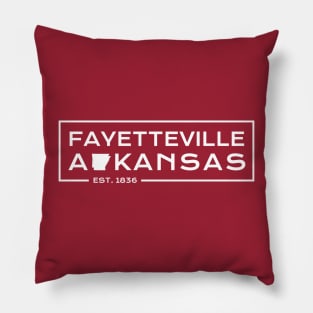 Fayetteville, Arkansas Modern Design Pillow