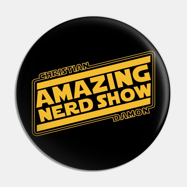 The Amazing Nerd Logo (Golden) Pin by The Amazing Nerd Show 