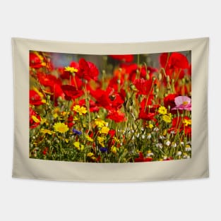 English Wild Flowers Tapestry