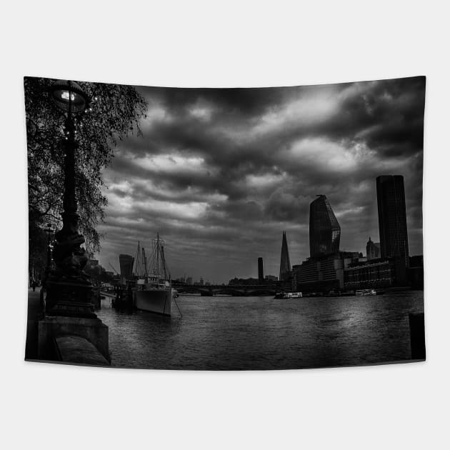 The days end by The Thames Tapestry by stevepaint