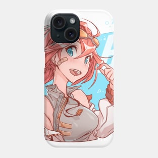 red-haired anime girl Phone Case