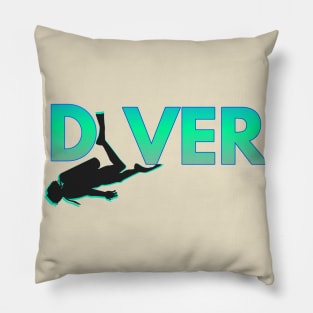 Scuba diving t-shirt designs Pillow