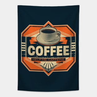 COFFEE! Help Me Caffeine Tapestry