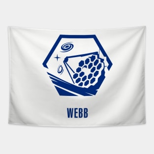 James Webb Space Telescope - WEBB Logo Tapestry