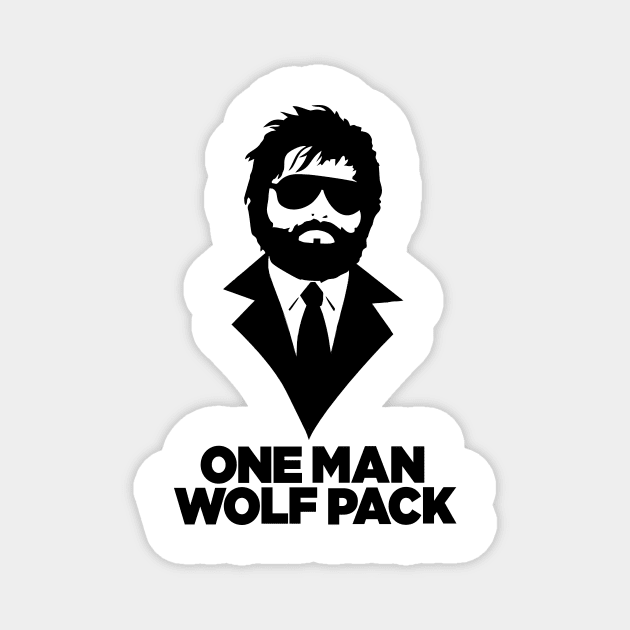 One Man WolfPack Magnet by methaneart