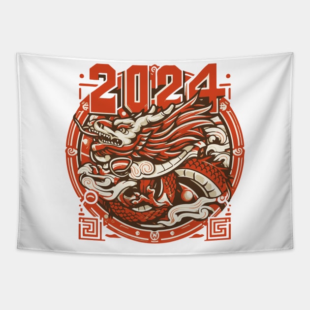 new year art Tapestry by marklink