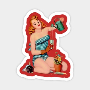 Pin Up - Flowers Magnet