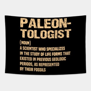 Paleontologist Definition Fathers Day Gift Funny Retro Vintage Tapestry