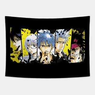 manga characters Tapestry