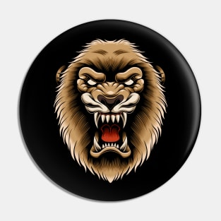Lion Head Pin