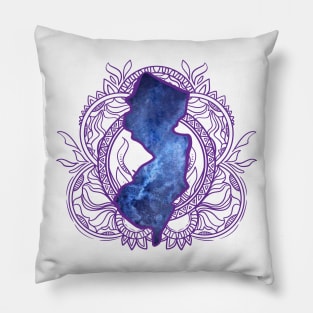 New Jersey Mandala Pillow