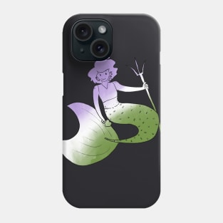 Genderqueer mermaid Phone Case
