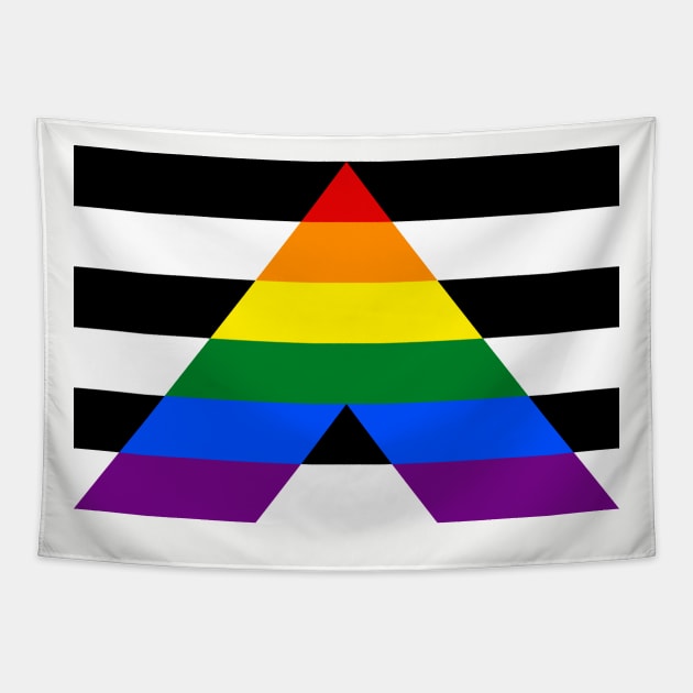 Straight Ally Flag Tapestry by sovereign120