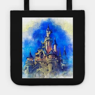 Fantasy castle - Watercolor artwork Tote