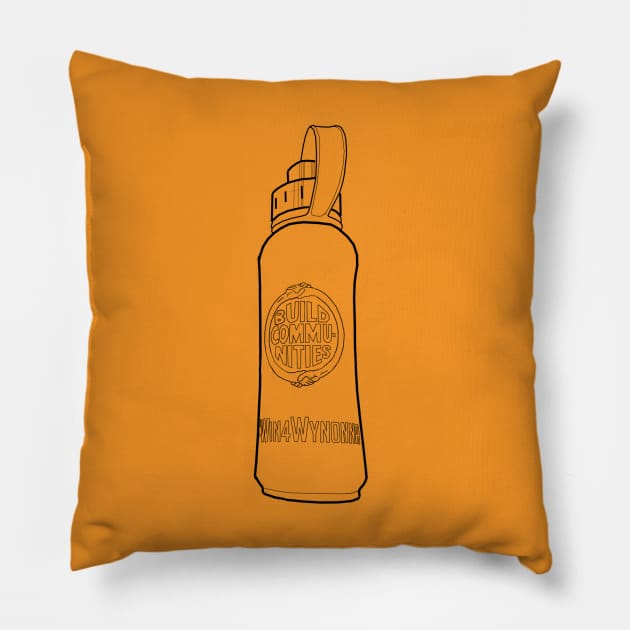 Dom Bottle - Black Pillow by PurgatoryArchaeologicalSurvey