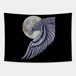 Moon Raven Tapestry