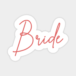 Bride Rose Script Magnet