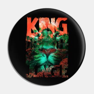 Lion In The Wild King Of The Jungle Pin