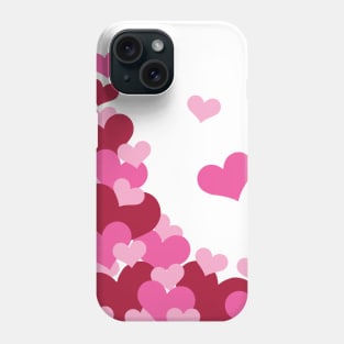 Hearts | Love | Pink | White Phone Case