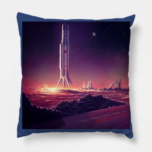 Interplanetary Spaceport Pillow