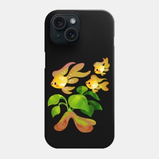 Fresh water fish and plants - Gold ramirezi Phone Case