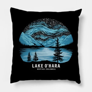 lake ohara British Columbia Pillow