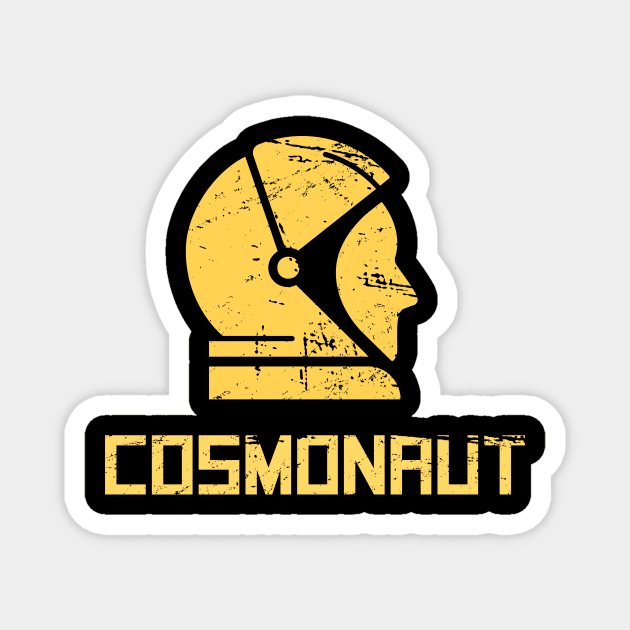 Cosmonaut - Retro Soviet Union Space Design Magnet by Wizardmode