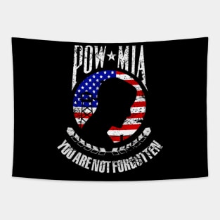 You Are Not Forgotten Flag Of Usa Pow Mia Tapestry