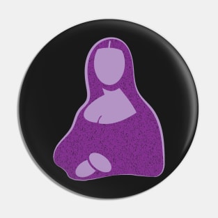 Pop Minimal Grape Purple Mona Lisa Pin