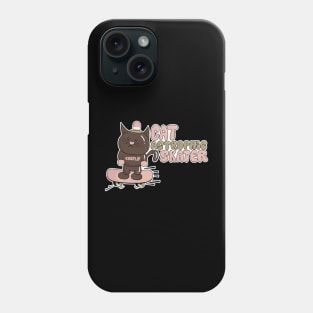 Cat-astrophic Skater - Adorable Feline on a Skateboard Phone Case