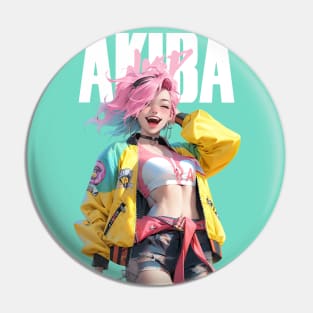 AKIBA DRIP - BE HAPPY 幸せになって | PRETTY CUTE SMILING ANIME GIRL Pin