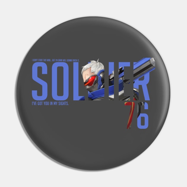 Soldier: 76 - Overwatch Pin by Rendi_the_Graye