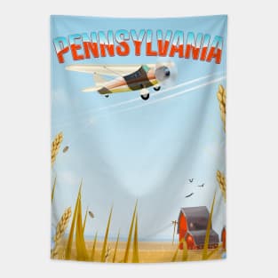 Pennsylvania Rural travel poster Tapestry