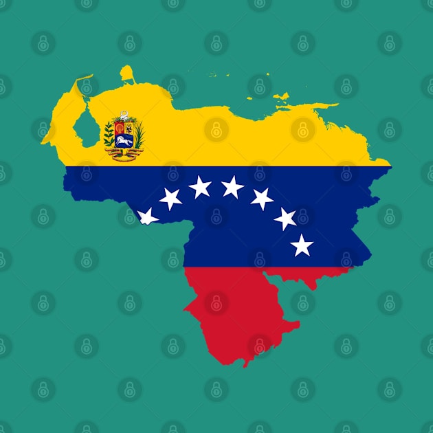 Venezuela Flag Map by Historia