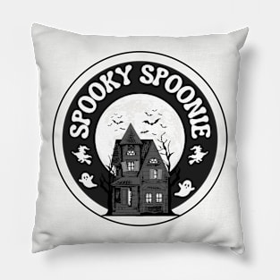 Spooky Spoonie Haunted House Pillow