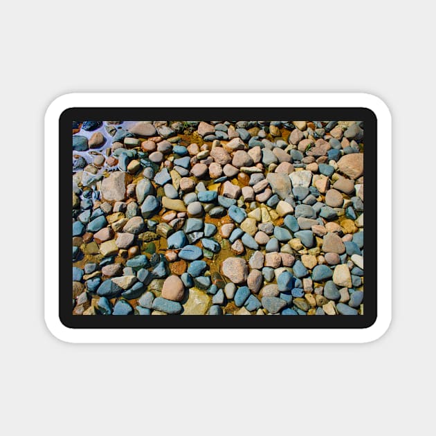 Stones On The Shore Magnet by MidnightRose77