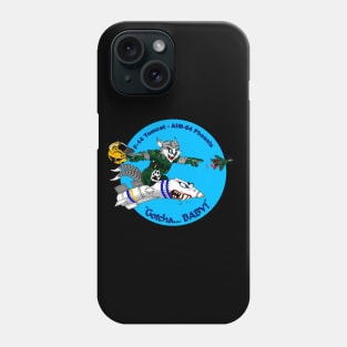 F-14 Tomcat - AIM-54 Phoenix Gotcha... BABY! - Clean Style Phone Case