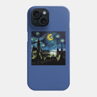 Starry Night Wizarding School Van Gogh Phone Case