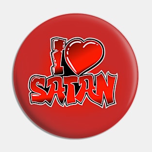 I Heart Satan! Pin